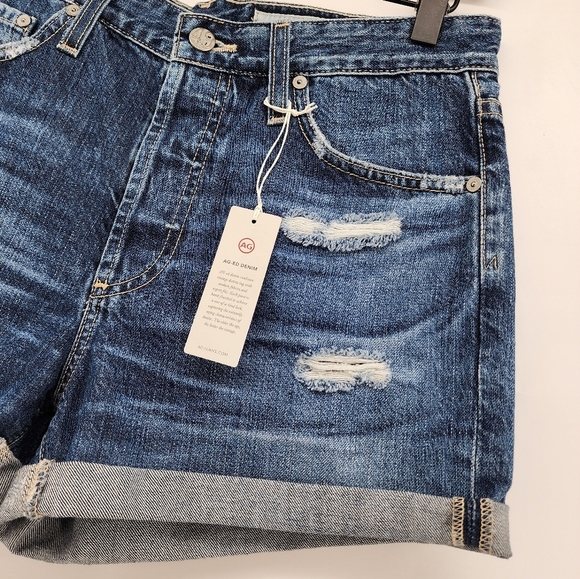 Adriano Goldshmeid AG The Alex Vintage Boyfriend Shorts NEW Size 27 - Picture 3 of 10